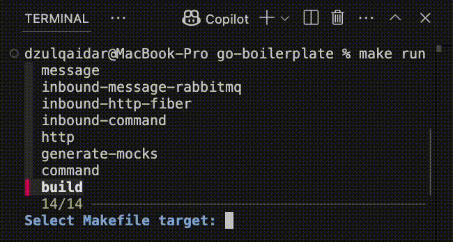Interactive Command Runner